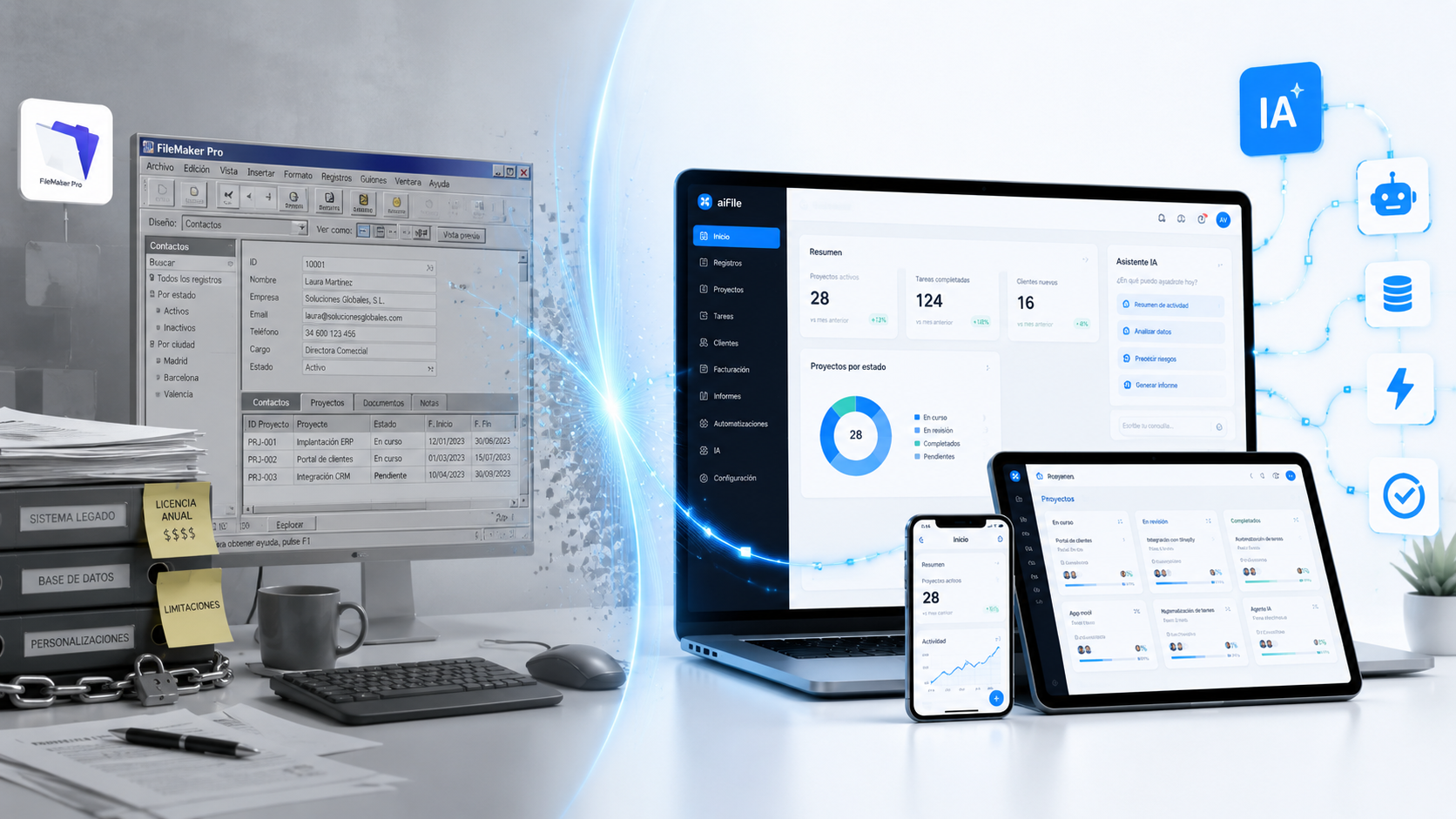Sin licencias FileMaker